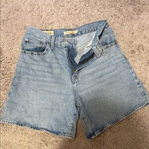 Levi's high baggy shorts Blue Denim Shorts